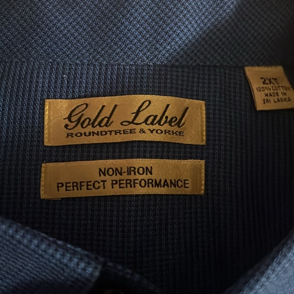 Men’s gold label button down cotton dress shirt - Picture 2 of 3